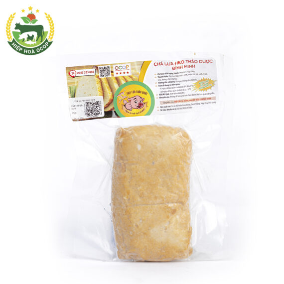 Chả Lụa Heo Thảo Dược Bình Minh (sản phẩm xã Hiệp Hòa)