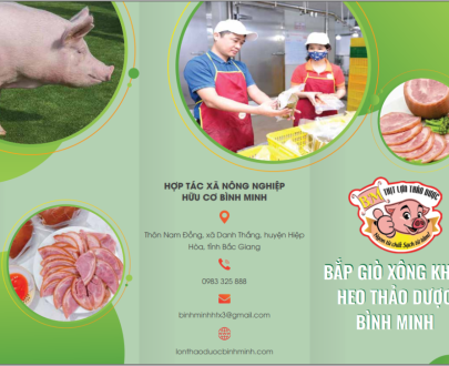 BẮP GIÒ XÔNG KHÓI HEO THẢO DƯỢC BÌNH MINH (sản phẩm xã Hiệp Hòa)