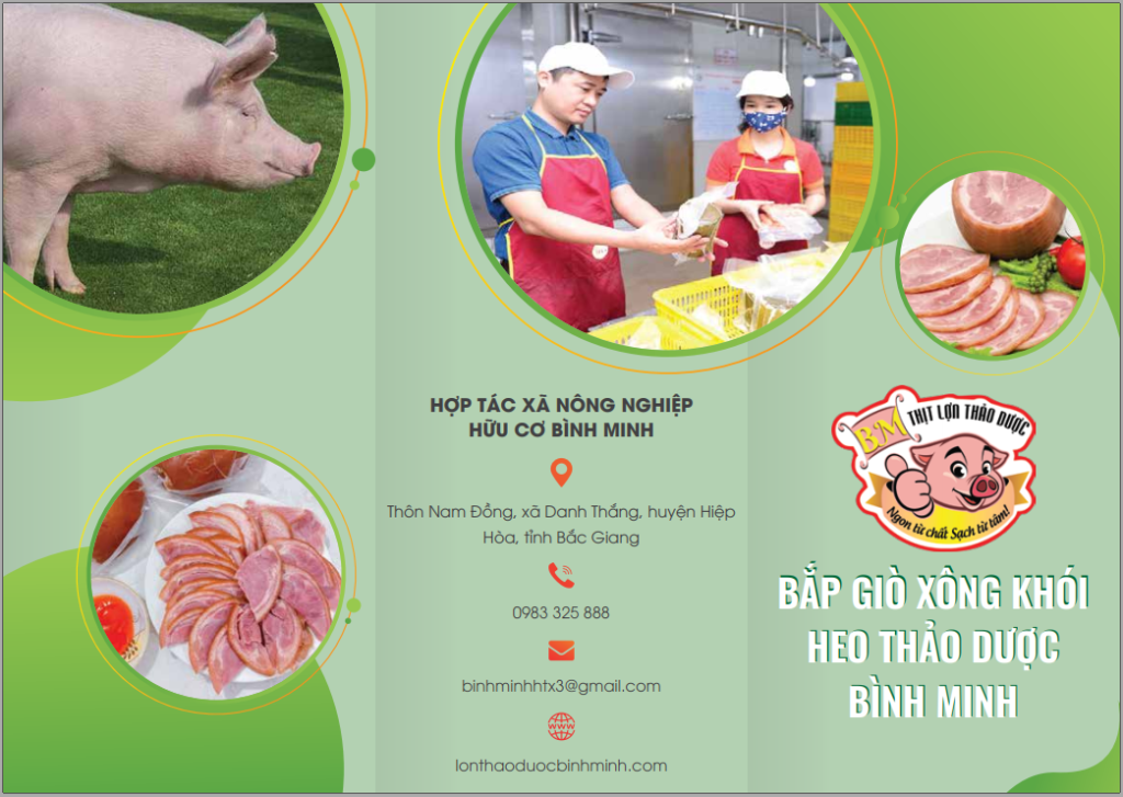 BẮP GIÒ XÔNG KHÓI HEO THẢO DƯỢC BÌNH MINH (sản phẩm xã Hiệp Hòa)