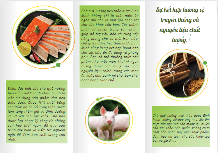 CHẢ QUẾ NƯỚNG HEO THẢO DƯỢC BÌNH MINH ( sản phẩm xã Hiệp Hòa) - Hình ảnh 3